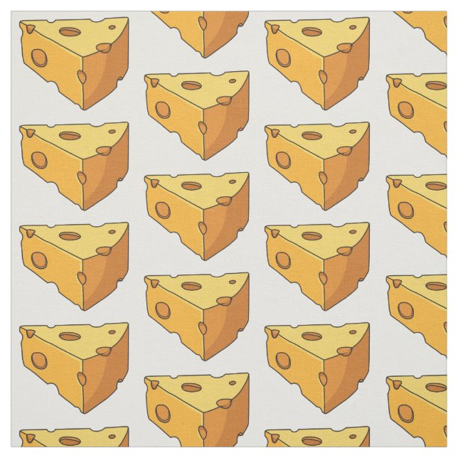Tissu Illustration de fromage (Échantillon)