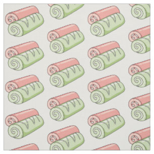 Tissu Illustration de gâteau suisse roll / roll
