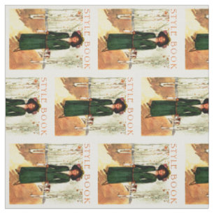 Tissu Illustration de la mode du livre de style