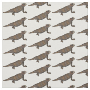 Tissu Illustration de lézard à cornes de Regal