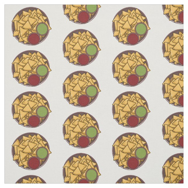 Tissu Illustration de Nachos (Échantillon)