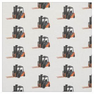 Tissu Illustration du chariot élévateur