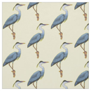 Tissu Illustration du grand héron bleu