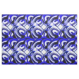 Tissu Imaginaire bleu