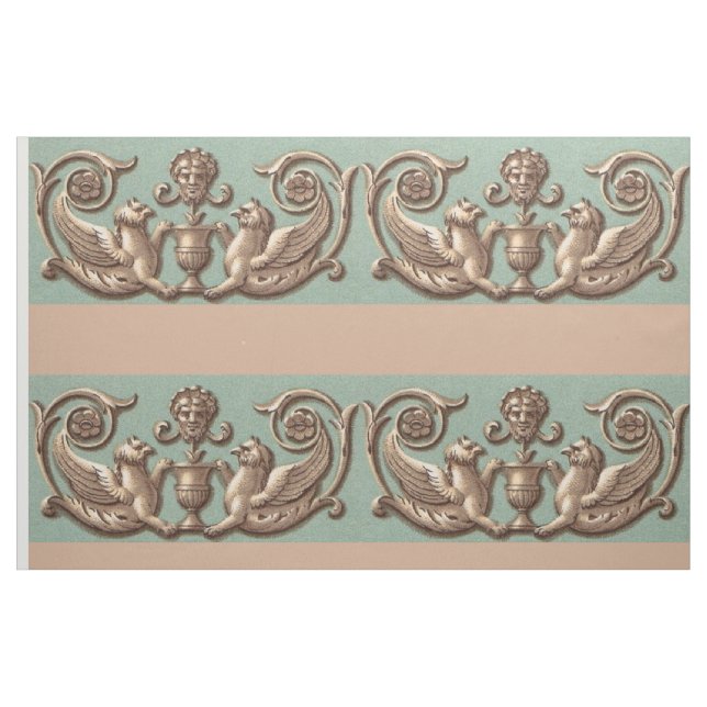 Tissu impression à deux griffins (Fat Quarter)