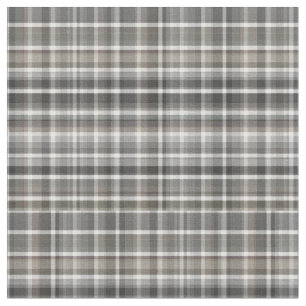Tissu Impression Brown gris neutre rustique