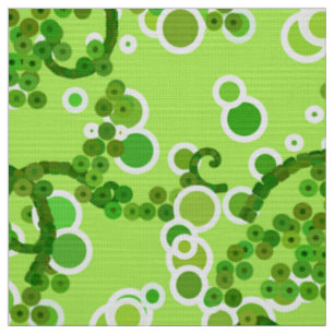Tissu Impression Confetti Abstrait moderne, Vert citron