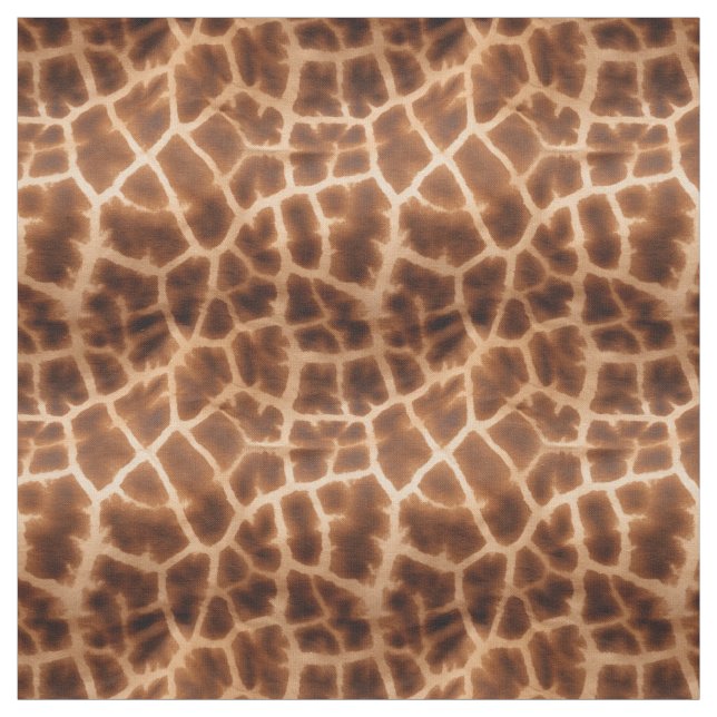Tissu Impression de girafe Brown (Échantillon)