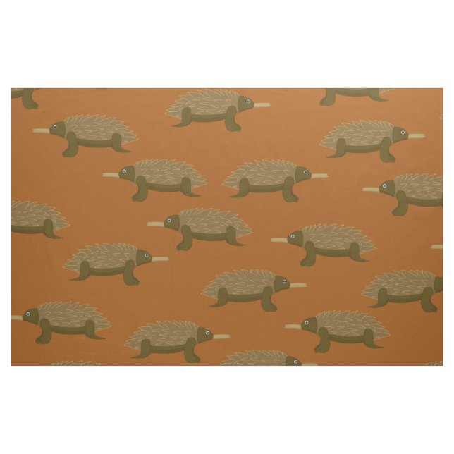 Tissu Impression Echidna australienne (Fat Quarter)