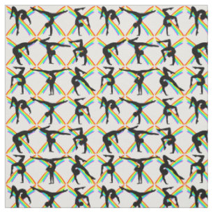 TISSU IMPRESSION GRAPHIQUE GYMNASTIQUE INTÉRESSANTE