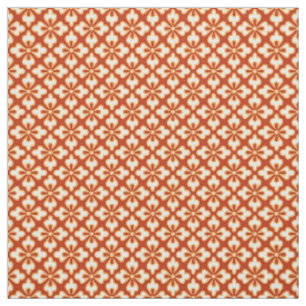 Tissu Impression kimono florale, mandarin orange