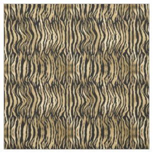 Tissu Imprimante Black Zebra Gold Glam