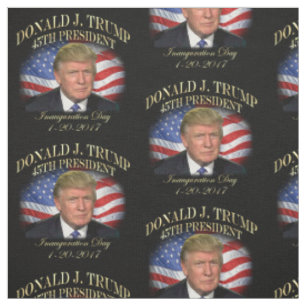 Tissu Inauguration commémorative du Président Donald T