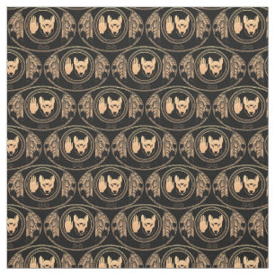 Tissu indigène de loup de tissu de drapeau de