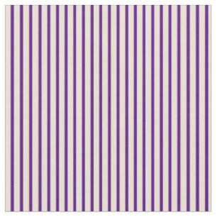 Tissu Indigo & Bisque Coloured Striped/Linked Motif