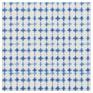 Tissu Indigo Blue Shibori Tie Dye Abstrait