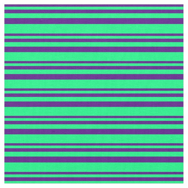 Tissu Indigo et Motif vert (Fermer)