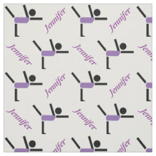 Tissu Interprète de gymnastique et votre nom personnalis