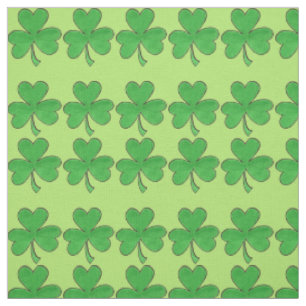 Tissu Irlandais Shamrock Vert Clover St. Patrick's Day