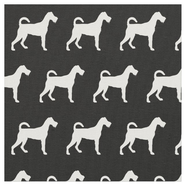 Tissu Irlandais Terrier Chien Silhouette Animal (Fermer)