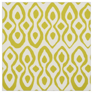 Tissu ivoire chartreuse de brocard