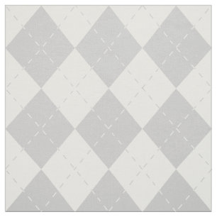 Tissu Jacquard gris et blanc