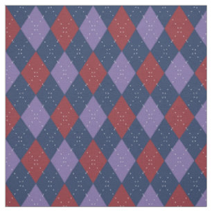 Tissu Jacquard Motif violet et rouge