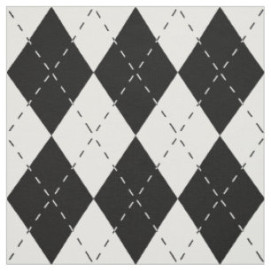 Tissu Jacquard noir et blanc