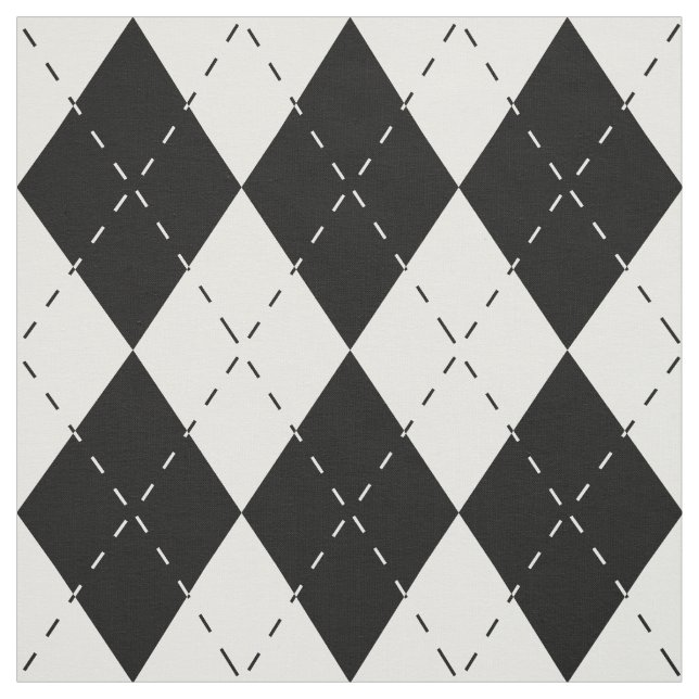 Tissu Jacquard noir et blanc (Échantillon)