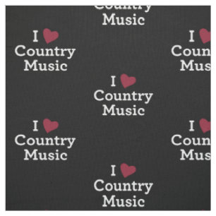 Tissu J'aime la musique country