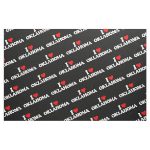 TISSU J'AIME L'OKLAHOMA