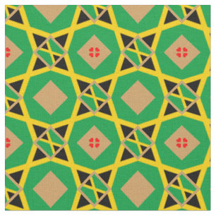 Tissu Jamaican Flag & Jamaica Trendy Fabric