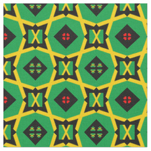 Tissu Jamaican Flag & Jamaica Trendy Fabric