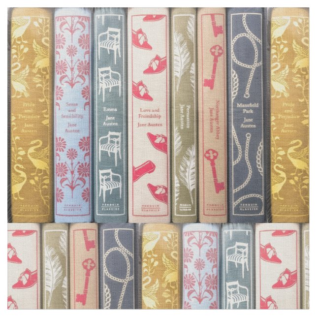 Tissu Jane Austen's books (Fermer)