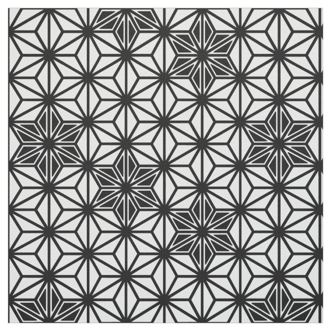 Tissu Japonais Asanoha ou profil sous convention (Échantillon)