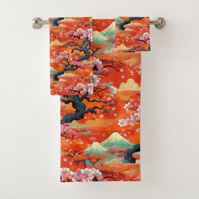 Tissu japonais Kimono inspiré (En situation)