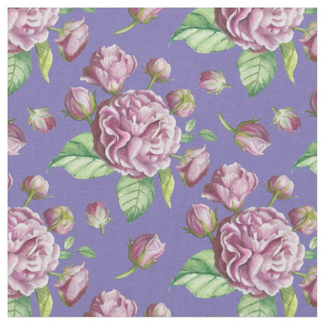 Tissu Jardin de camélias fleurs (Fermer)