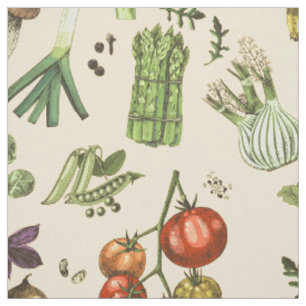 Tissu Jardin de culture de légumes du passe-temps