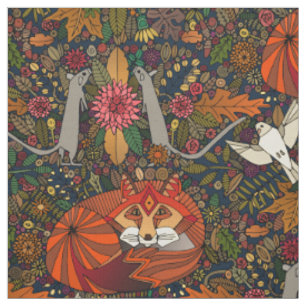 Tissu jardin de renard