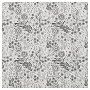 Tissu Jardin des libellules