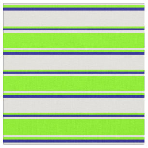 Tissu Jaune clair, Chartreuse et Bleu foncé