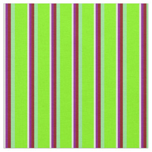 Tissu Jaune clair, pourpre, marron, vert clair et vert
