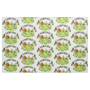 Tissu jaune de camping de Labradors