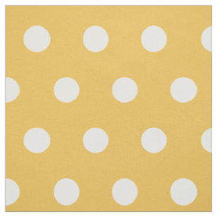 Tissu jaune et blanc de passe-temps du motif