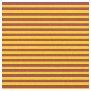 Tissu Jaune et Motif Brown