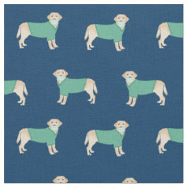 Tissu Jaune Lab à Scrubs bleu marine