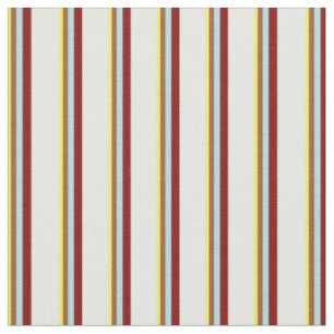 Tissu Jaune, Sienne, Bleu Poudre, Maroon & Crème à la me