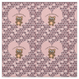 Tissu Je T'Aime, Fais Beaucoup De Coeurs Roses