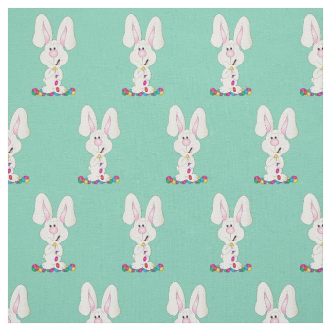Tissu Jellybean Bunny de Pâques| Arrière - plan modifiab (Échantillon)