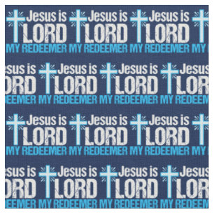 Tissu Jésus est mon Rédempteur